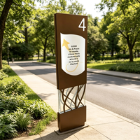 Panneaux publicitaires extérieurs personnalisés de haute qualité, imperméables, pour les signalétique directionnelle dans les centres commerciaux et autres lieux.