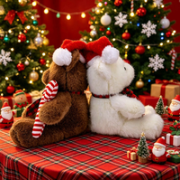 Ours en peluche de Noël très vendu, jouet amusant pour enfants, cadeau de Noël personnalisé