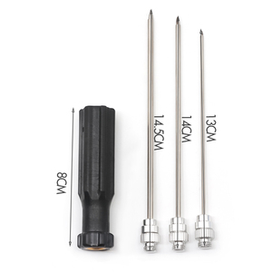 Ferme d'élevage vétérinaire Trocart acier inoxydable bétail mouton dégonflage <span class=keywords><strong>aiguille</strong></span> taureau Rumen crevaison <span class=keywords><strong>aiguille</strong></span> Kit échappement <span class=keywords><strong>aiguille</strong></span> - Product Image 5