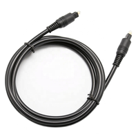 Câble audio numérique optique coaxial Toslink, paire torsadée, connecteurs mâles plaqués or, gaine en PVC noir, pour haut-parleur et projecteur