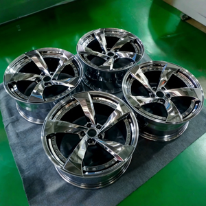 Jantes forgées sur mesure en 2 pièces, 5 branches, chrome noir, 5x112 pour Audi A3 A4 A5 A6 A7 A8 <span class=keywords><strong>Q3</strong></span> Q5 Q7 Série <span class=keywords><strong>RS</strong></span> - Product Image 5
