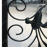 Fabricant de garde-corps d'escalier balustrade en fer forgé amovible