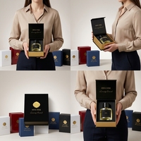 Boîtes d'emballage rigides pour parfums de haute qualité, finition noire mate, fermeture magnétique, designs luxueux, couleurs et logos personnalisés faits à la main