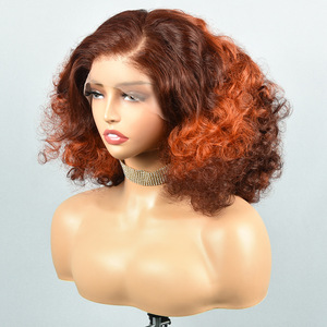 Mật độ 250% glueless siêu đôi rút ra Ấn Độ tóc giả tóc con người HD 13x4 ren 16 inch chịu nhiệt phụ nữ Châu Phi Trinh Nữ tóc giả - Product Image 6