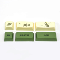 68-Key Sublimation Blanks PBT Standard Key Caps for Mechanical Cherry Keyboard Keycaps for Keyboards