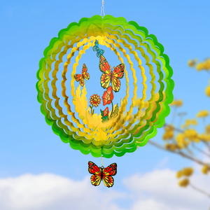 Molinetes de Viento 3D con Forma de Mariposa para Decoración de Jardín, Molinillo de Viento Memético con Diseños de Loto Hawaiano - Product Image 5