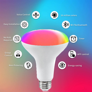 Venta Directa de Fábrica de Lámparas Inteligentes Par con Función de Atenuación, Ajuste de Color, Control por Voz, Graffiti, Wifi y <span class=keywords><strong>Bombillas</strong></span> Br30 - Product Image 3