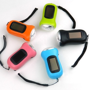 Xách tay <span class=keywords><strong>mini</strong></span> tay <span class=keywords><strong>Dynamo</strong></span> Đèn pin Crank 3 lesd năng lượng mặt trời sạc khẩn cấp đèn cho ngoài trời không thấm nước Cắm Trại Đi Bộ Đường Dài - Product Image 2