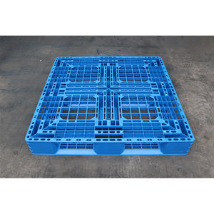 O aço reforçado único resistente enfrentou a pálete plástica azul dos corredores da grade 6 do HDPE para o armazenamento do armazém - Product Image 3