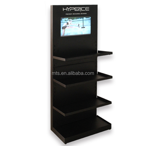 Tầng thường vụ kim loại bán lẻ Kệ Rack hiển thị với thiết bị điện tử màn hình LCD Video Player - Product Image 1