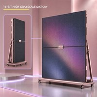 Mur vidéo LED 4K UHD P1.53 avec profondeur de couleur 16 bits, HDR10, gamme de couleurs NTSC 110%, design pliable, utilisation en intérieur, CMS et RDM basés sur le cloud