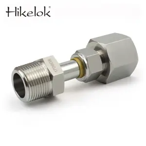 Encaixe de compressão de 1/4 ", 3/8", 1/2 "acessórios swagelok conector fêmea dielétrico