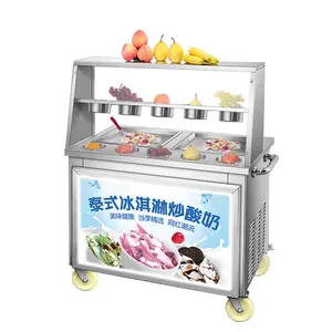 Commercial fried ice cream machine roll pan