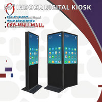 Pantalla Táctil Digital Ultrafina de 32 Pulgadas con Windows y Android, Soporte de Pie para Interiores, Kiosco, Reproductor de Publicidad OEM, Animación