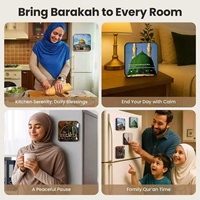 Speaker Magnetik Pemutar Dua Syar'i & Quran Laris Manis, Magnet Kulkas dengan Surah Quran, Dapat Diisi Ulang