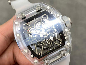 Montre Sportive Mécanique Automatique de Luxe avec Logo Personnalisé, Verre Saphir Transparent, Design Creux, Style Hip Hop Tendance - Product Image 5