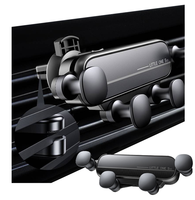 Prêt à expédier support de téléphone de voiture support universel de pince d'aération support de téléphone portable pour accessoires d'intérieur de voiture supports de voiture Abs Gps