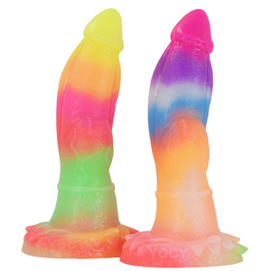 Dildo lumineux qui brille dans le noir pour femmes, ventouse puissante, télécommande, dildo vibrant, masturbation féminine, jouet sexuel pour pénis - Product Image 2