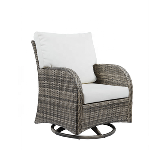 Silla <span class=keywords><strong>de</strong></span> Jardín Moderna y Económica <span class=keywords><strong>de</strong></span> Mimbre para Patio Exterior, Giratoria, Ajustable y Reclinable, No Plegable - Product Image 2