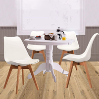 Jambes en bois de hêtre, Design moderne nouveau style Mid year, assise en plastique, tulipe, salon, chambre à coucher, cuisine et salle à manger, chaises en soldes