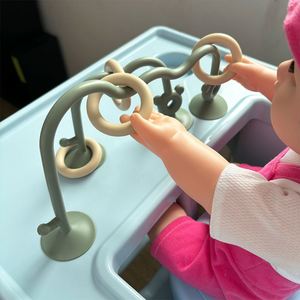 <b>Silicone</b> Children's Tabletop Toys <b>Bead</b>-Wrapped Early Education Puzzle Game 2-Piece Package Ages 7-12 Months Made Mainland China - Product Image 1