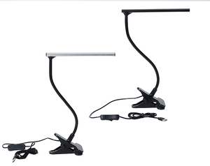 Thiết kế mỏng xách tay bảo vệ mắt linh hoạt <span class=keywords><strong>LED</strong></span> bàn đèn clip trên bàn cho văn phòng nhà đọc sách nghiên cứu ánh sáng - Product Image 3