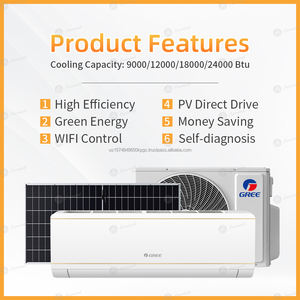 Climatisation à énergie solaire GREE, onduleur, R410A, 1-3HP, hybride, solaire, économie d'énergie, contrôlée par application, utilisation hôtelière et domestique - Product Image 2