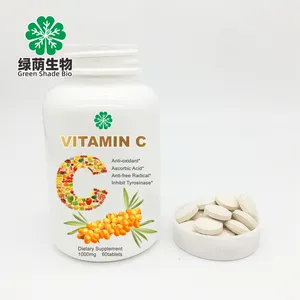 Extrait de fruit d'argousier à mâcher pilule blanchissante pour la peau acide ascorbique vitamine C 1000mg comprimés glutathion meilleur activateur
