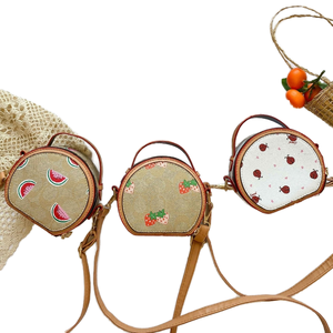 Mini pochette de luxe en PU pour enfants, sac à main pour petites filles, motif de dessin animé, cadeau d'anniversaire - Product Image 1