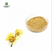 Poudre d'extrait de feuille d'hamamélis Virginiana 10:1, extrait végétal naturel pour les soins de la peau et les soins personnels, qualité cosmétique