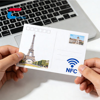 Cartoline Personalizzate con NFC Integrato NTAG213, Cartolina in Carta NFC per Regalo