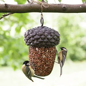 Esschert Ontwerp Fb389 Bonte Specht Huis Martin Schuur Zwaluw Gewone Gierzwaluw Roodborstje Liefde Vogels Voedsel Metalen Feeders Hangen