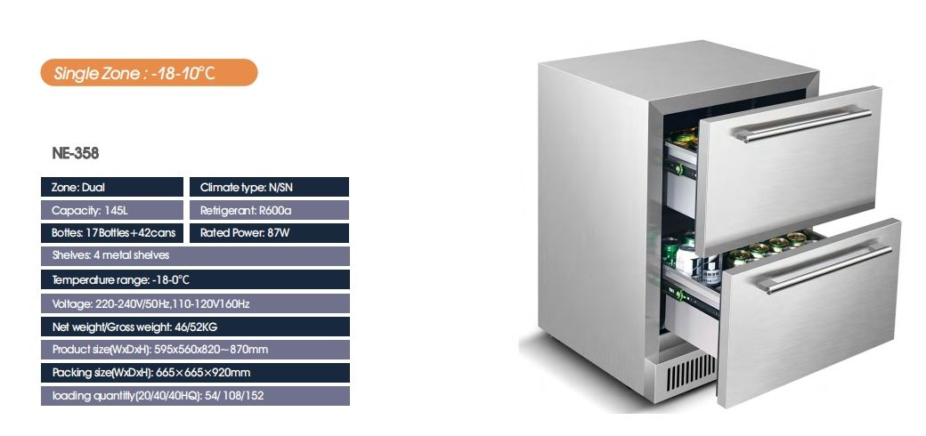 โซนเดี่ยว-18 - 10 ℃