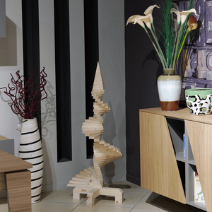 Albero di natale in legno sottile 120cm - Product Image 2