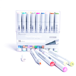 Soft Brush <strong>Markers</strong> 6/12/24/36/40/60/80/168 Colors Manga Alcohol Based Sketch <strong>Felt</strong>-<strong>Tip</strong> Twin Drawing <strong>Markers</strong> Pen/ - Product Image 3