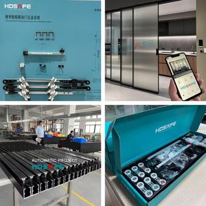 Sistema de Puerta <span class=keywords><strong>Corredera</strong></span> Automática HDSAFE con Acabado Moderno, <span class=keywords><strong>Cierre</strong></span> Magnético de Vidrio Inteligente y Riel Estrecho <span class=keywords><strong>para</strong></span> Uso en Villas y Hoteles - Product Image 2