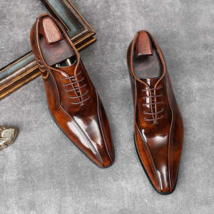 Chaussures en cuir de haute qualité pour hommes 2025 – Tendances : Chaussures de ville et Richelieu en cuir véritable, et chaussures décontractées tendance - Product Image 3