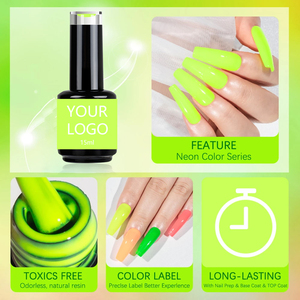 Style de mode couleurs vives d'été échantillon gratuit de vernis à ongles en Gel néon couleur riche à vendre - Product Image 4