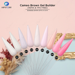Gel Constructeur Rose Nude Hema Free Sans TPO pour Extension d'Ongles, Gel UV Professionnel Marron Cameo, Manucure Personnalisée avec Logo - Product Image 6