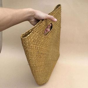 Sac à main d'été en paille naturelle pour femme, sac décontracté en jonc de mer pour l'extérieur, vente en gros - Product Image 4