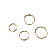 Boucles d'oreilles créoles minimalistes 9ct métal principal or 9k véritable or jaune massif mini boucles d'oreilles créoles pour fille garçon