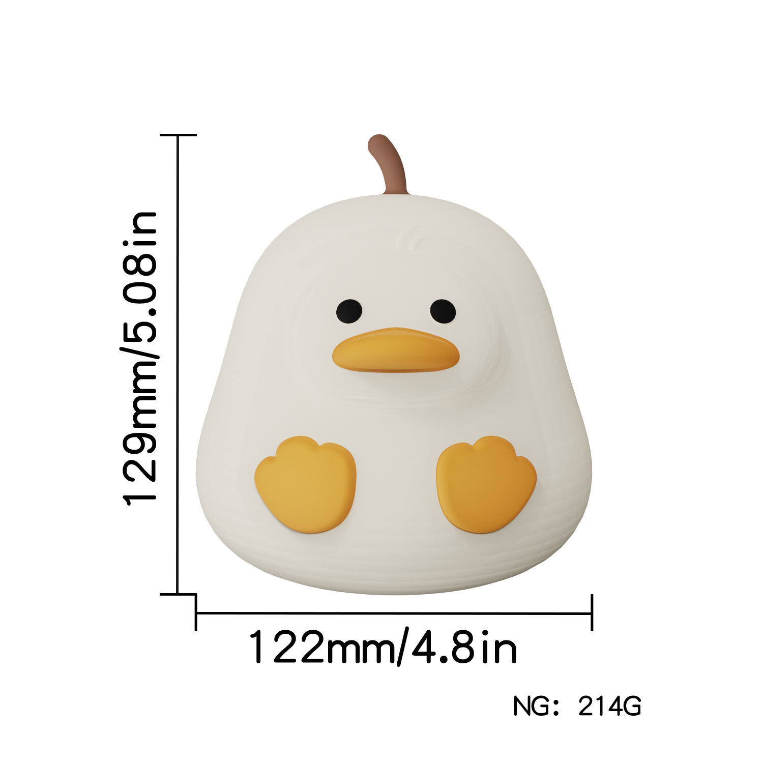 Cartoon Clap Lamp Smart Three Speed Cute Animal Silicone Night Lights Room Eye Protection Sleep Atmosphere Clap Light