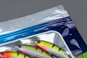 Sac en plastique à fermeture éclair personnalisé pour appâts de pêche avec trou euro, imperméable, pour leurres souples, fermeture à trois côtés, refermable - Product Image 6