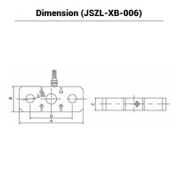 Celda de carga de viga de cizallamiento industrial Xianheng JSZL-XB-006 de alta precisión (0.02% de exactitud), montaje inferior, resistente a sobrecargas y duradera