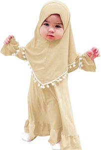 Malasia niños musulmanes encantador bebé vestido de alta calidad Hijab conjunto 6 M a 3 años diario Kebaya <span class=keywords><strong>bata</strong></span> traje para niñas pequeñas C230 - Product Image 3