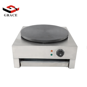 Crêpière électrique professionnelle en acier inoxydable antiadhésif pour la vente de snacks de rue - Product Image 1