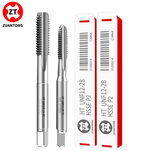 Tarauds à rainure droite ZUANTONG HSSE <span class=keywords><strong>UNF</strong></span> 0-80 <span class=keywords><strong>1</strong></span>-72 <span class=keywords><strong>2</strong></span>-64 3-56 4-48 5-44 6-40 8-36 10-56 10-32 12-28 <span class=keywords><strong>1</strong></span>/4 5/16 Tarauds à main pour filetage - Product Image 5