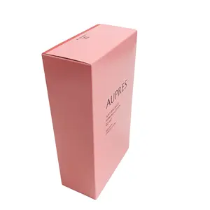 Free sample custom Logo pink cosmetics paper box for skin care