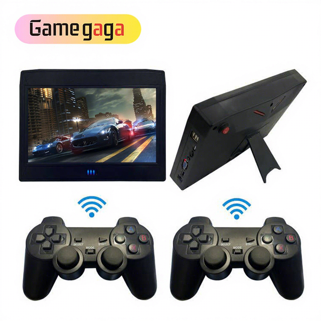 L Video Game Console 10 Inch Screen Portable Gaming Console Built in 26800 Retro Games Wireless Arcade Game Box