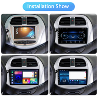 Lecteur multimédia DVD de voiture Android de 9 pouces pour Chevrolet Spark Beat 2018 2019 2020 Navigation GPS